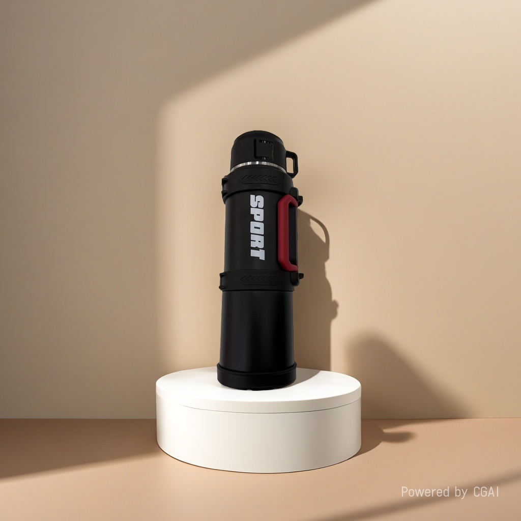 Black stainless steel insulated cup, large-capacity thermos flask, insulated water bottle, portable water bottle, for students' outdoor travel Application Scenario