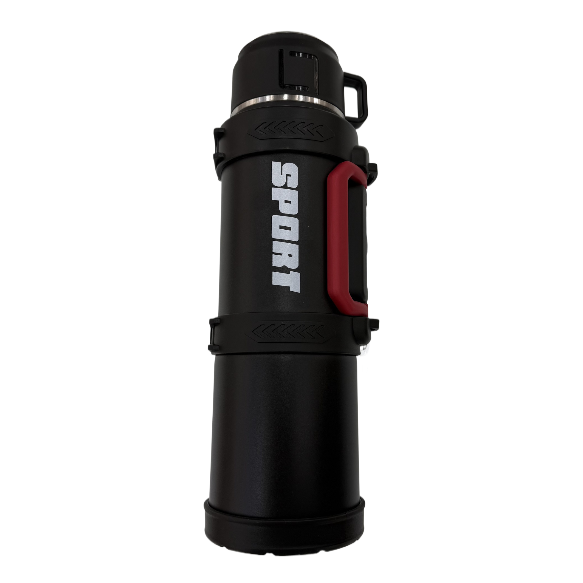 黑色不锈钢保温杯大容量热水瓶保温壶便携水瓶学生户外旅行用