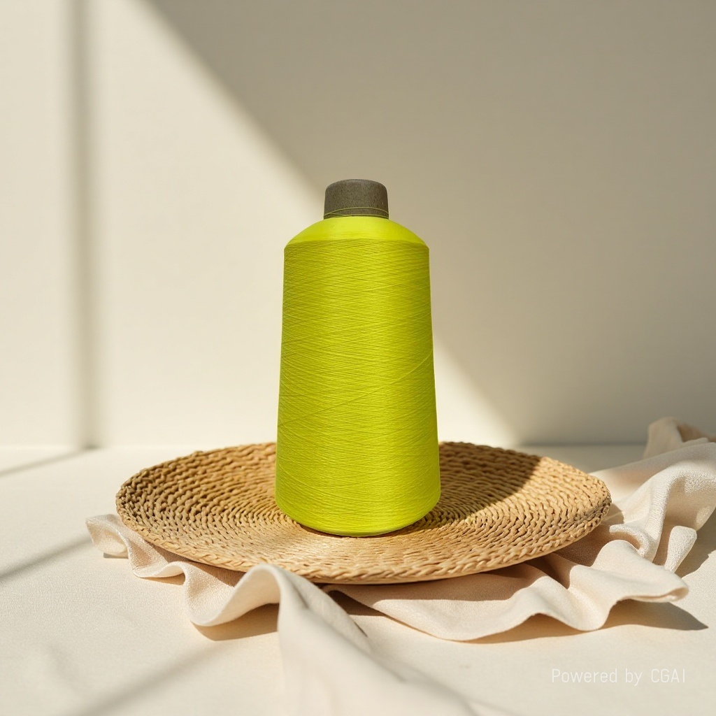 纱线真丝白底实物图