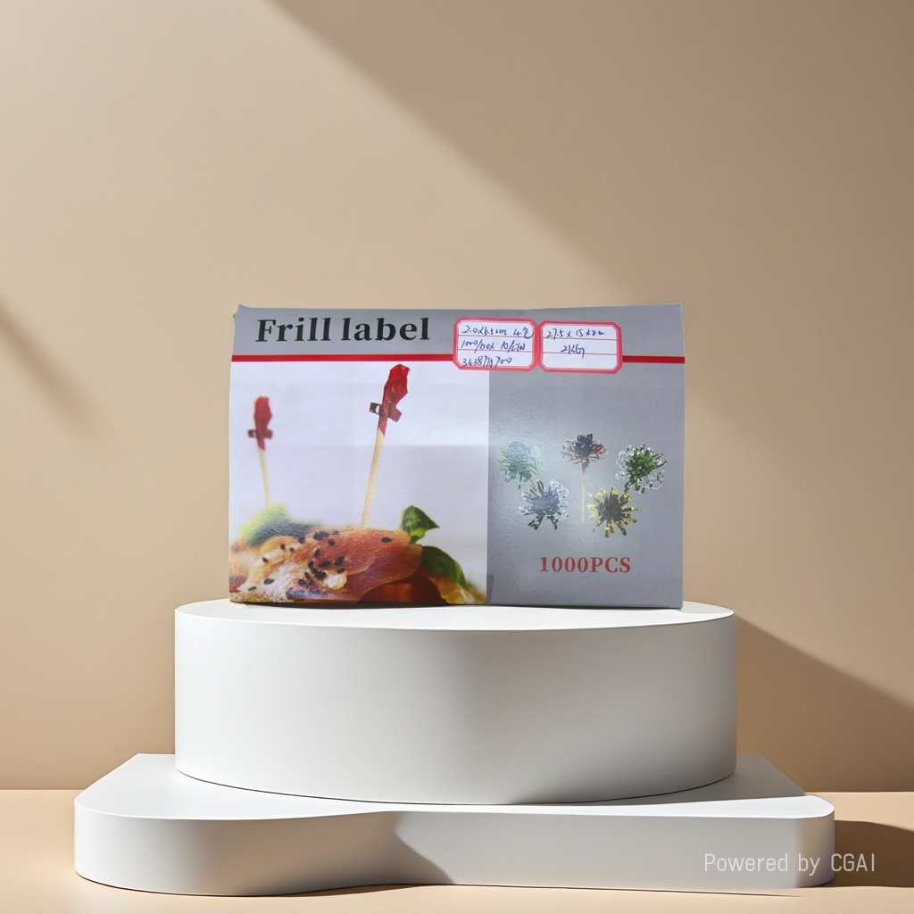 Cocktail creative birthday party Pearl fruit fork, disposable fruit skewer, wooden skewer decoration Item Picture