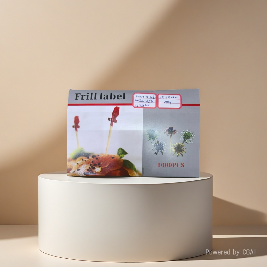 Cocktail creative birthday party Pearl fruit fork, disposable fruit skewer, wooden skewer decoration Specification image