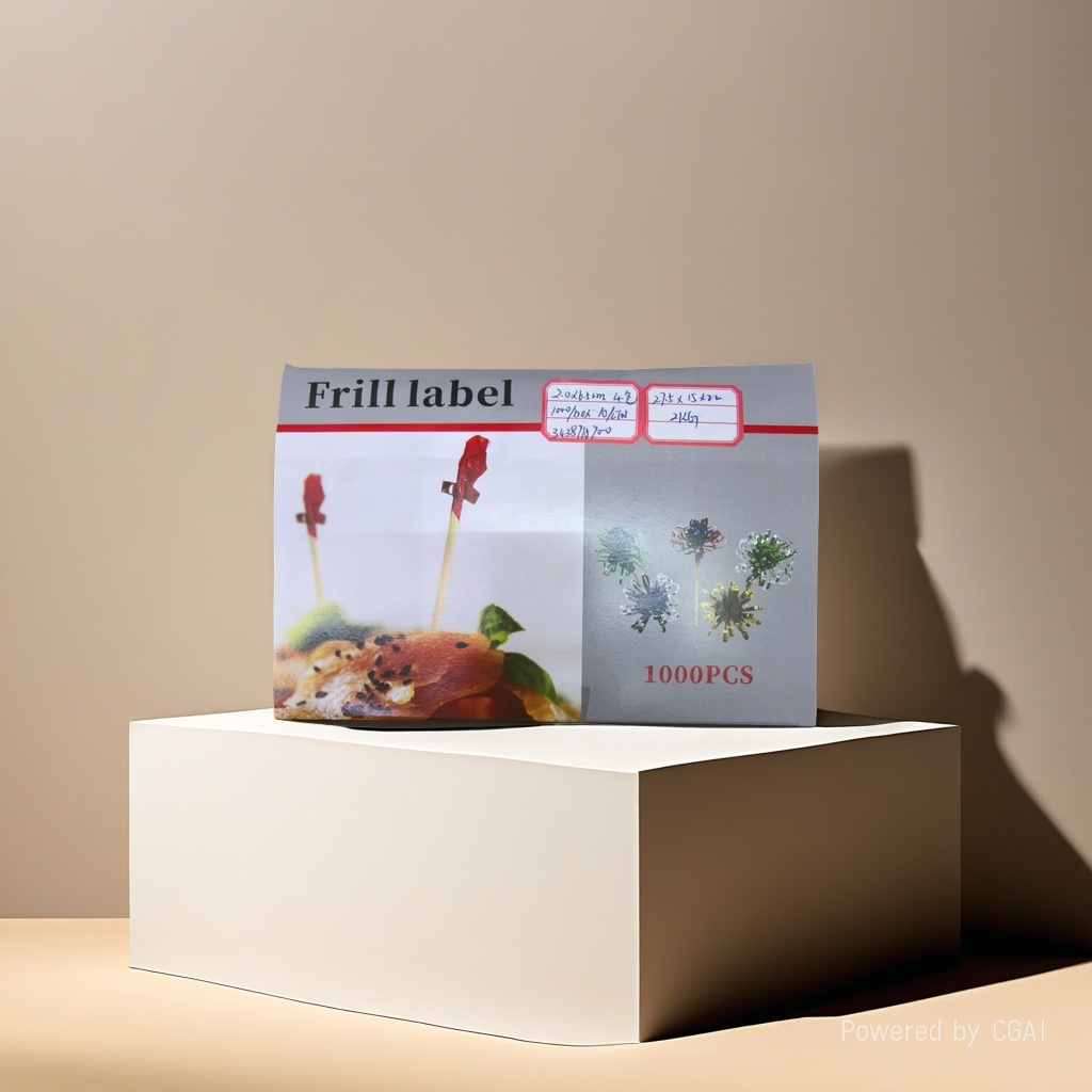 Cocktail creative birthday party Pearl fruit fork, disposable fruit skewer, wooden skewer decoration details Picture