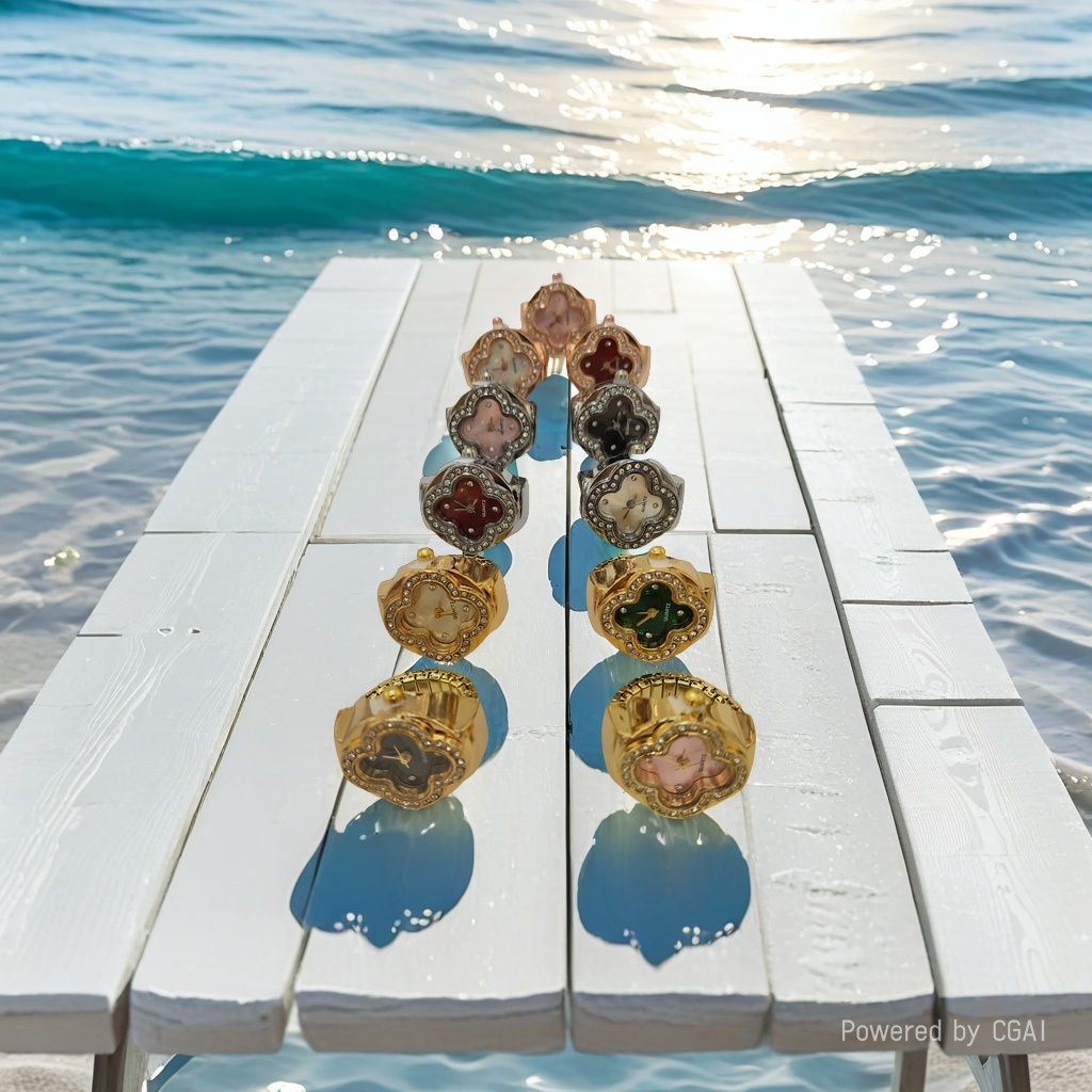 A delicate and cute ring watch details Picture