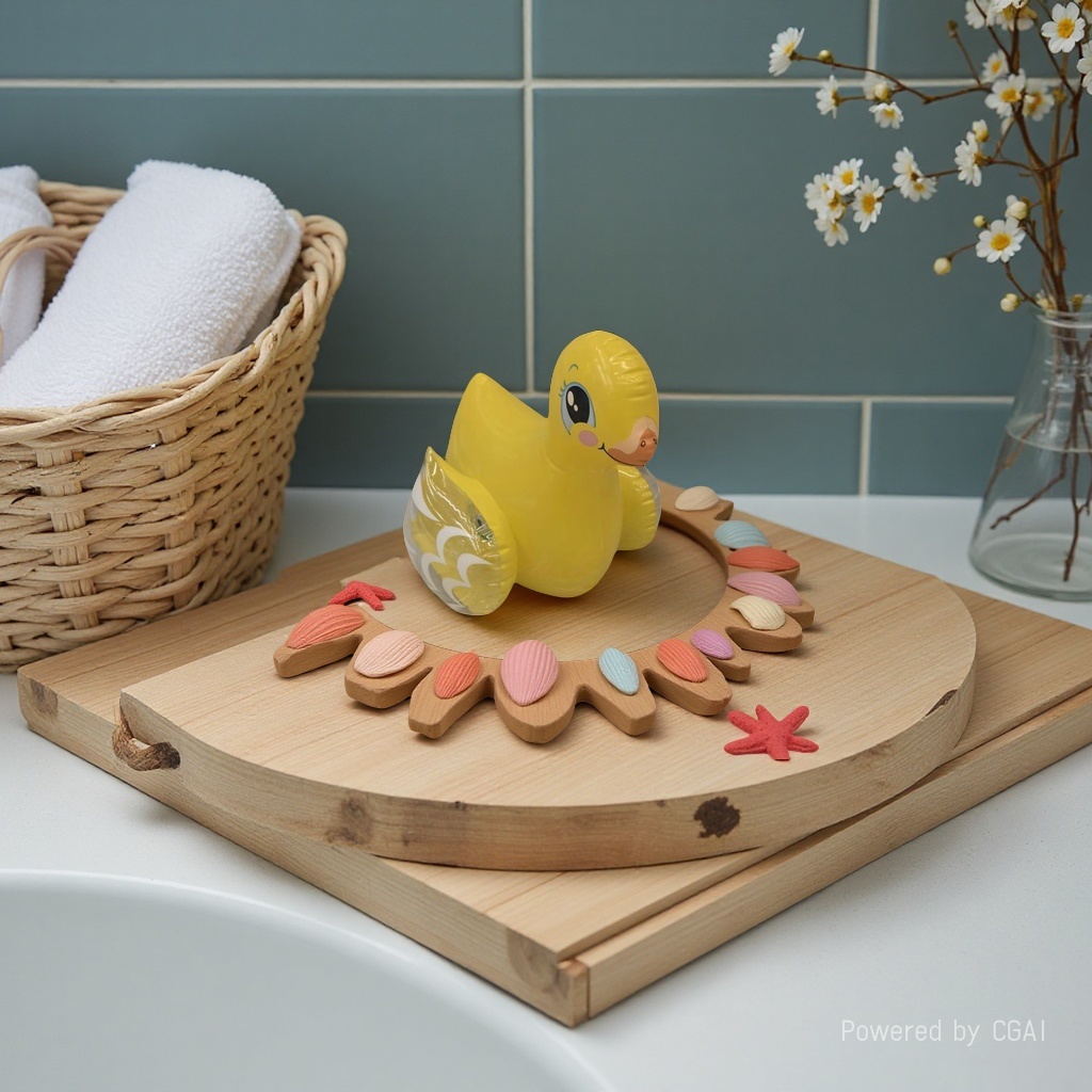 半透明翅膀微笑小黄鸭充气型玩具