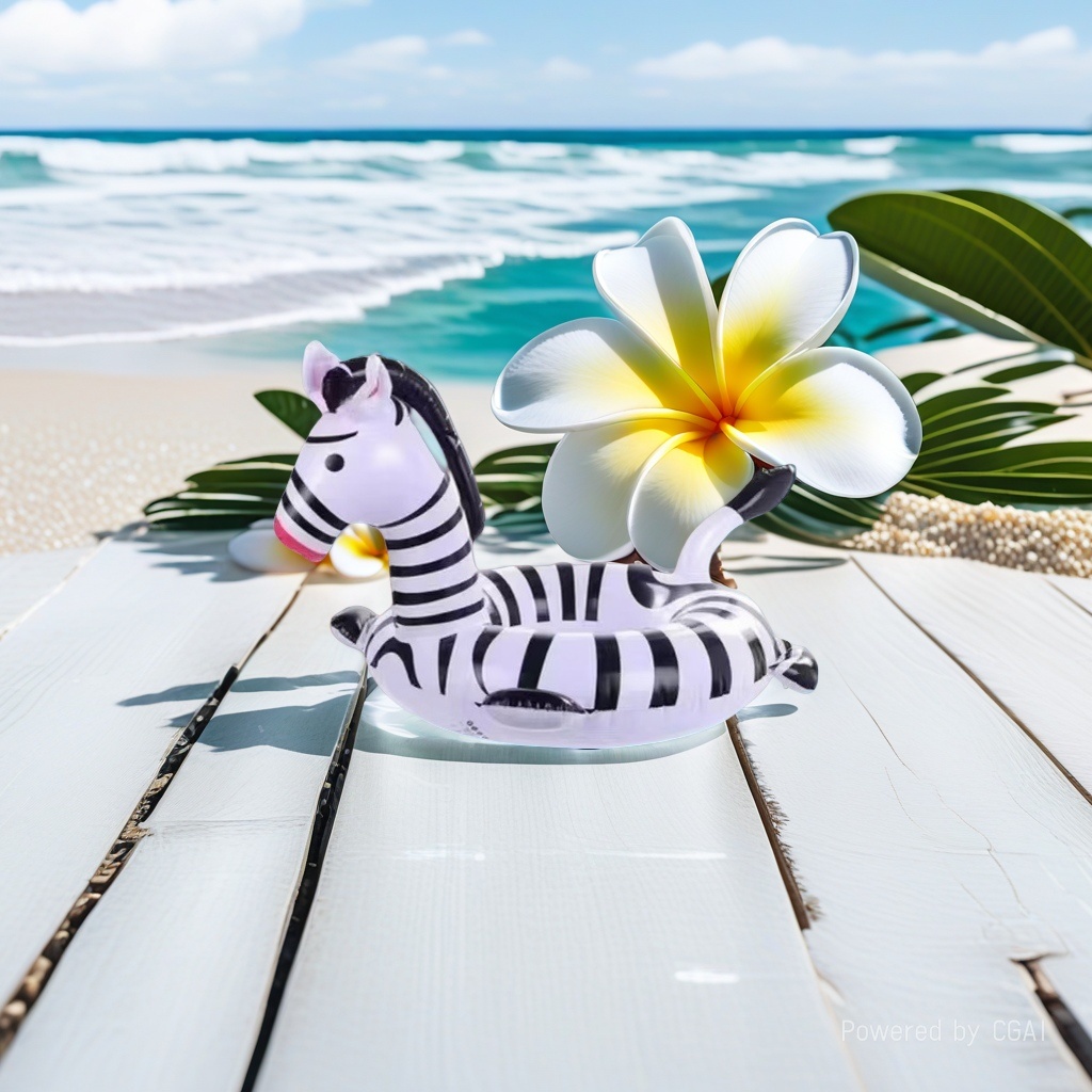 可爱斑马带扶手坐垫儿童游泳圈夏季