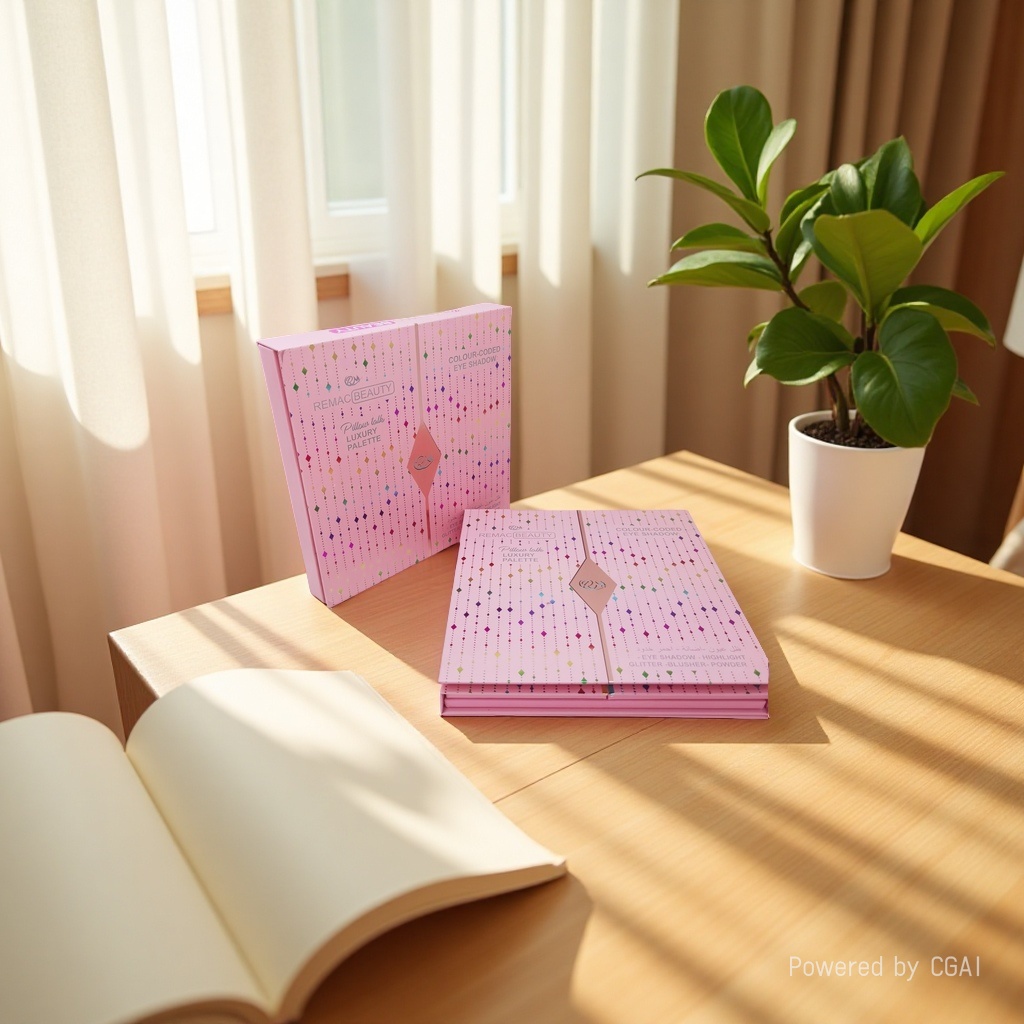 Fashionable makeup set, multi-color eyeshadow palette, cosmetic combination, full set of beauty products, student-specific makeup tools details Picture