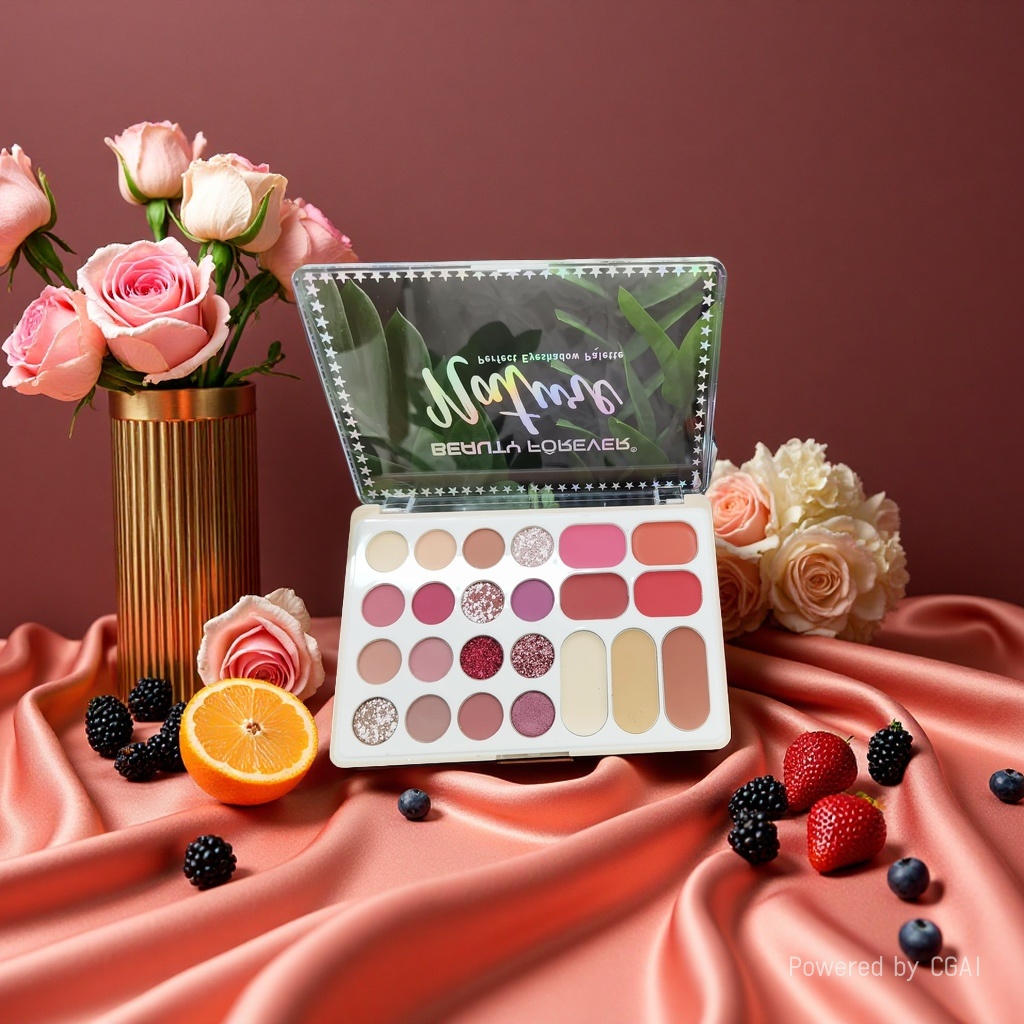 Eye shadow, lipstick, foundation cream details Picture