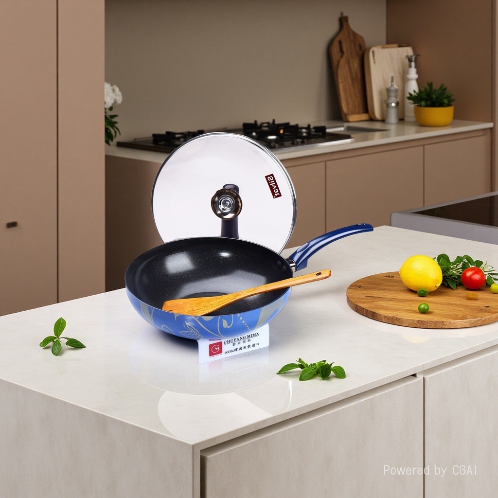 不锈钢锅白底实物图