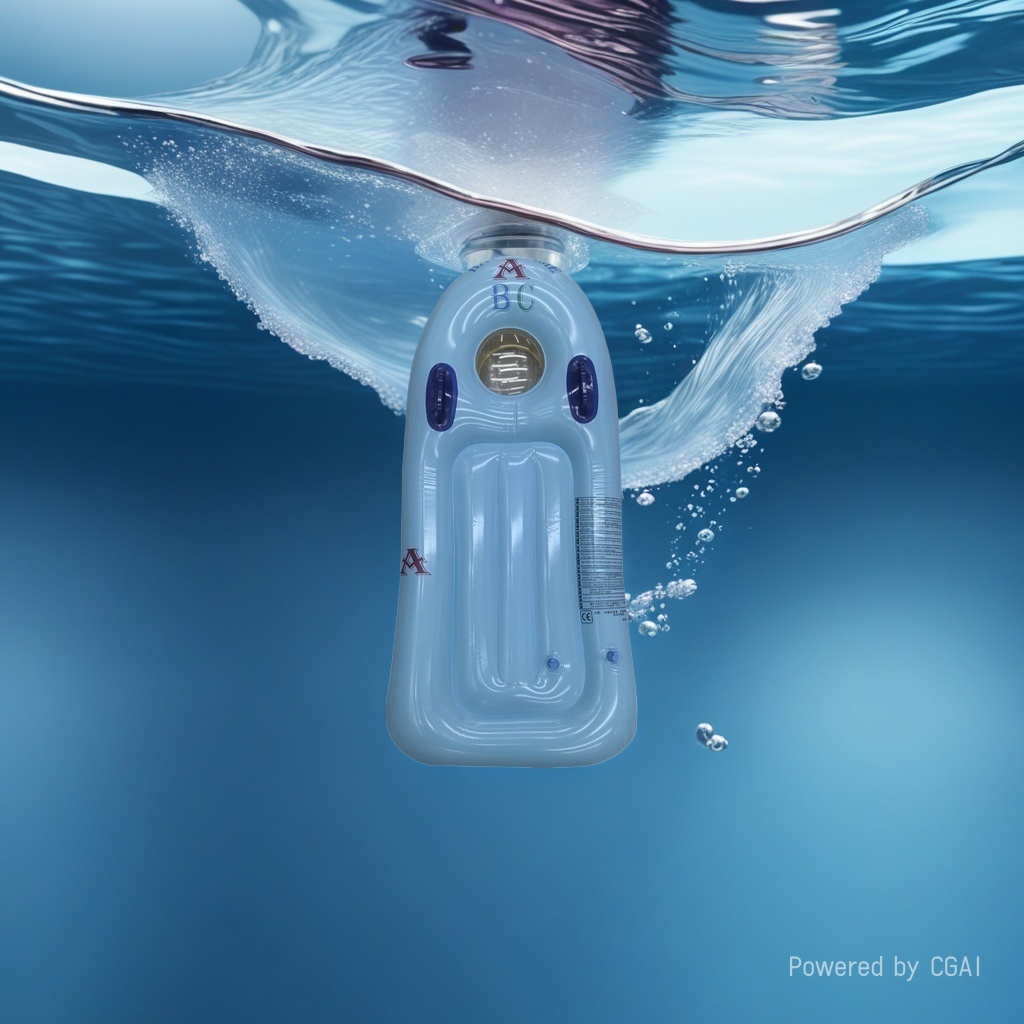 水上充气床、充气浮排实物图