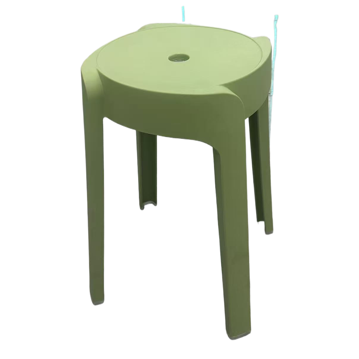 Green plastic stools, high stools, chairs, plastic tables and chairs, durable household plastic stools, bamboo stools, casual and portable