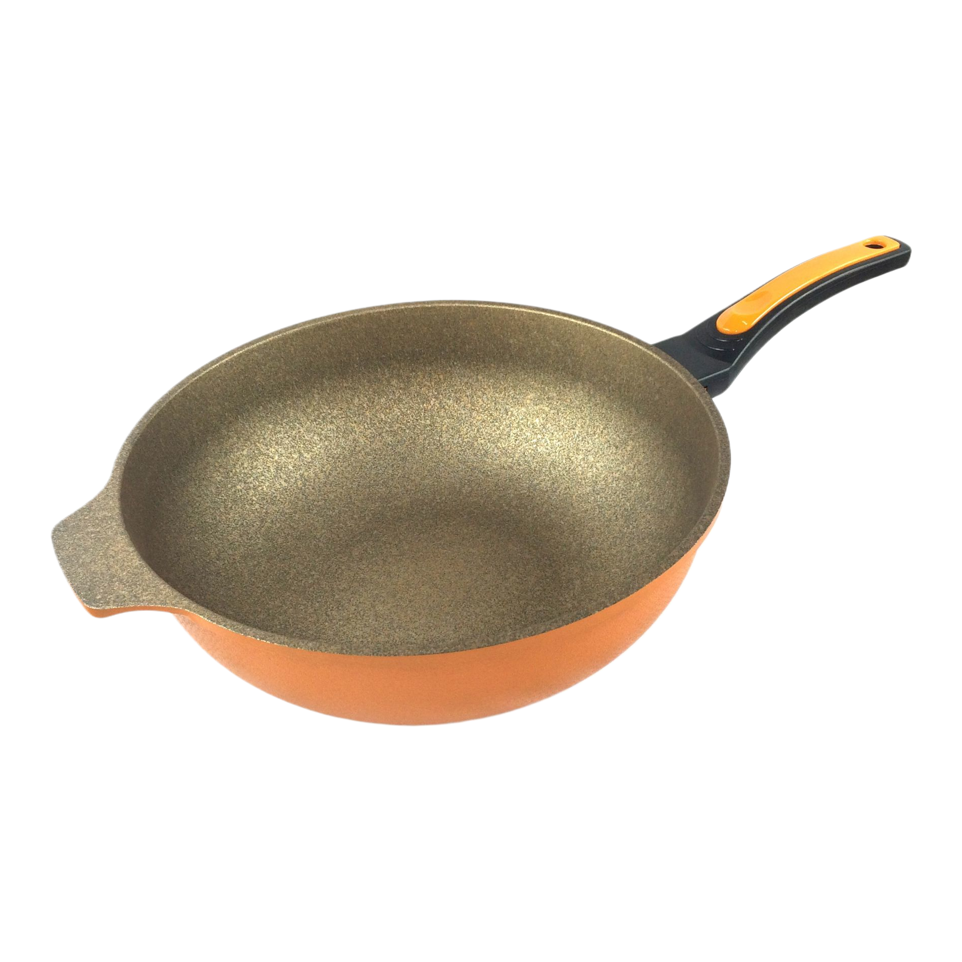 厨房密码 韩国原装进口 通用黄金麦饭石炒锅 32cm（不含锅盖   颜色 可备注）