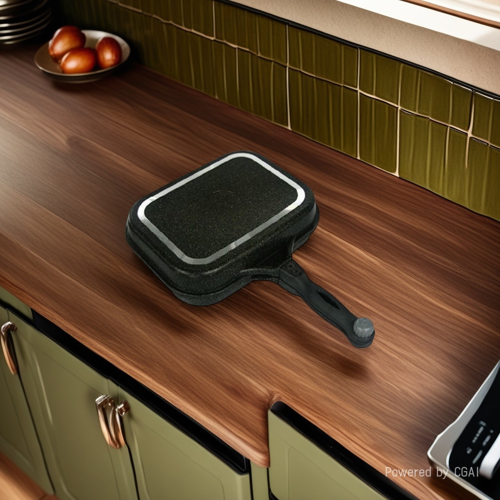 Kitchen password: Korean imported two-sided pan, large pancake pan Item Picture