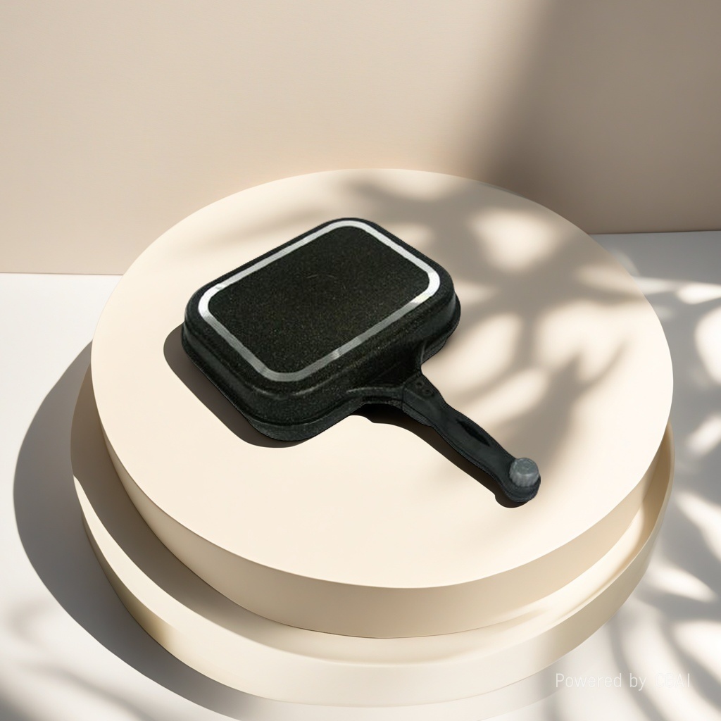 Kitchen password: Korean imported two-sided pan, large pancake pan details Picture