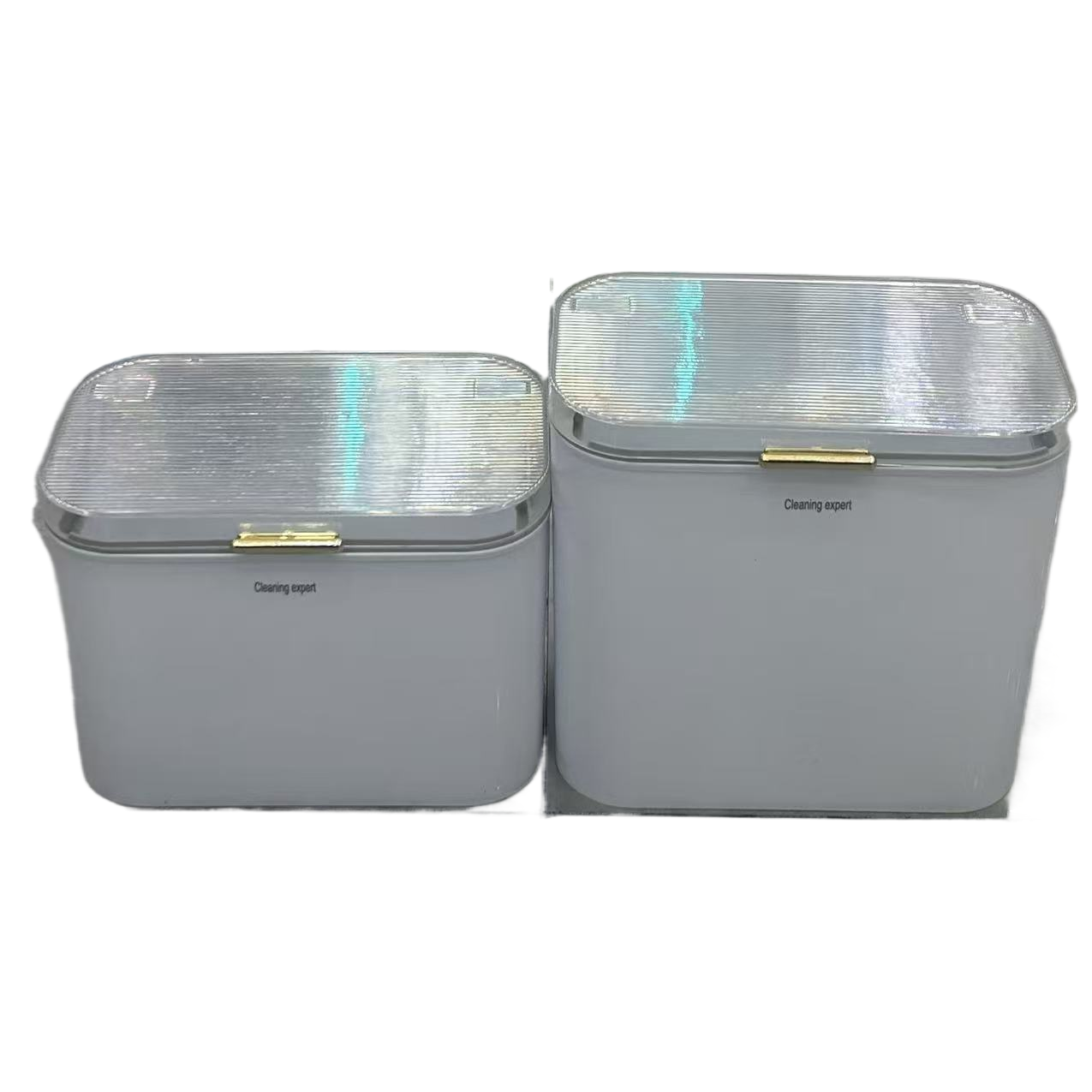 Vertical pattern design slit trash can, bathroom with lid anti-odor narrow body classified garbage bin, Nordic style green slit bucket, home living room bedroom narrow edge with lid storage trash can 121511077 Specification image
