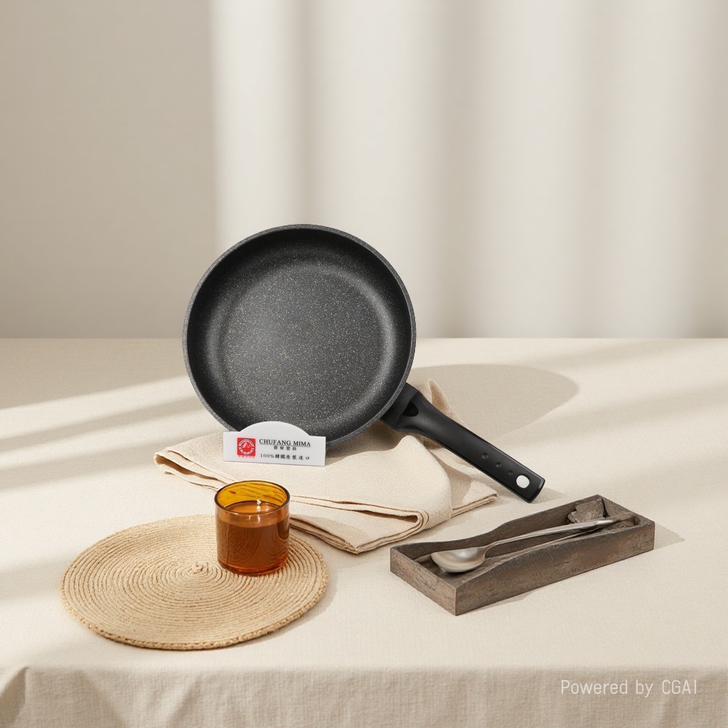 Kitchen Code: Korean original imported kitchenware, IH marble-patterned frying pan, 26cm Item Picture