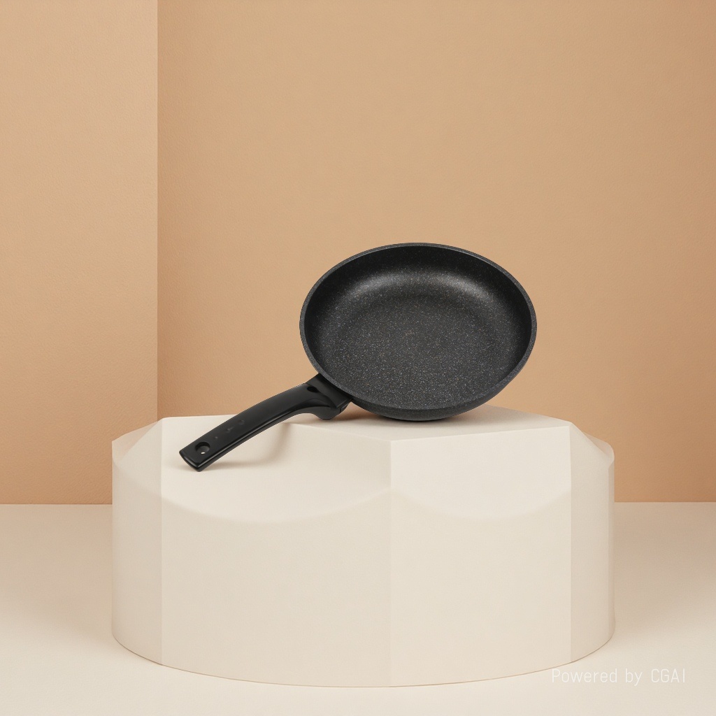 Kitchen Code: Korean original imported kitchenware, IH marble-patterned frying pan, 26cm details Picture