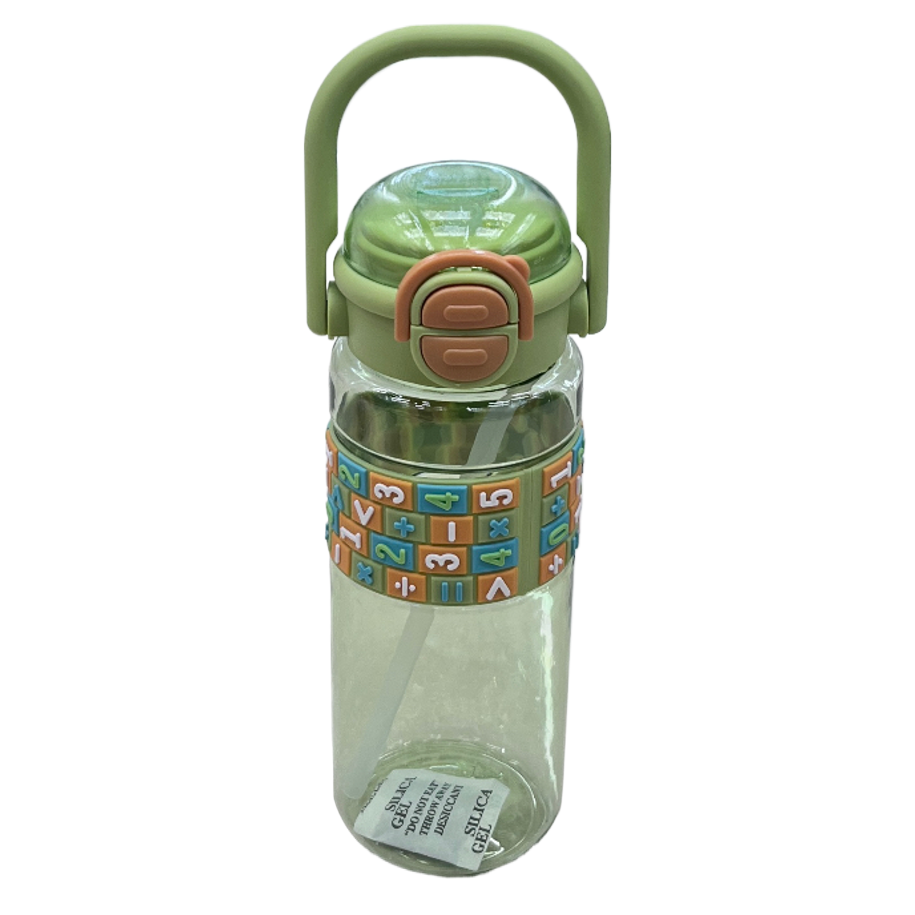 New cross-border multi-color cartoon water cup, double-drinking with handle, convenient, anti-drop, large-capacity sports outdoor water bottle Item Picture