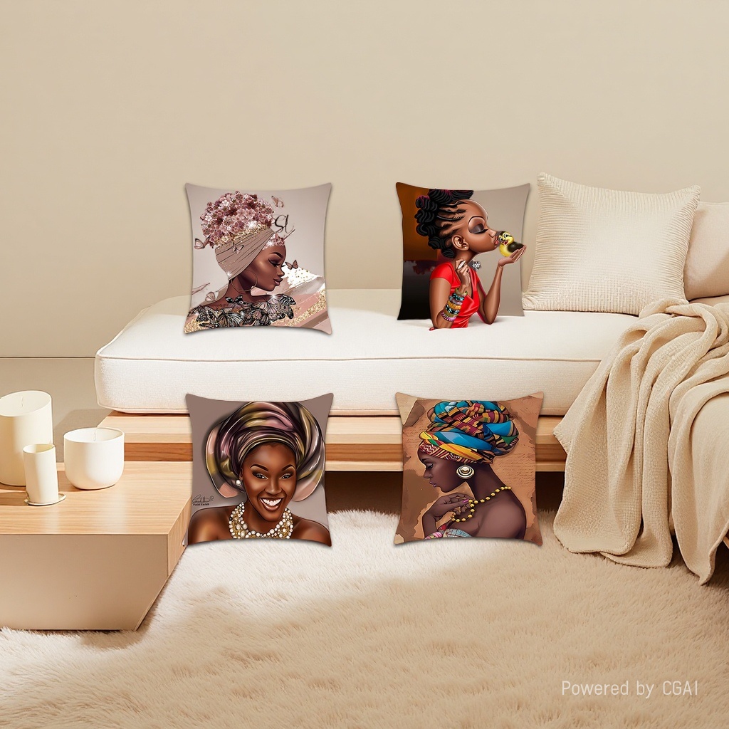 抱枕靠垫/沙发靠垫被/抱枕/抱枕套/数码抱枕套白底实物图