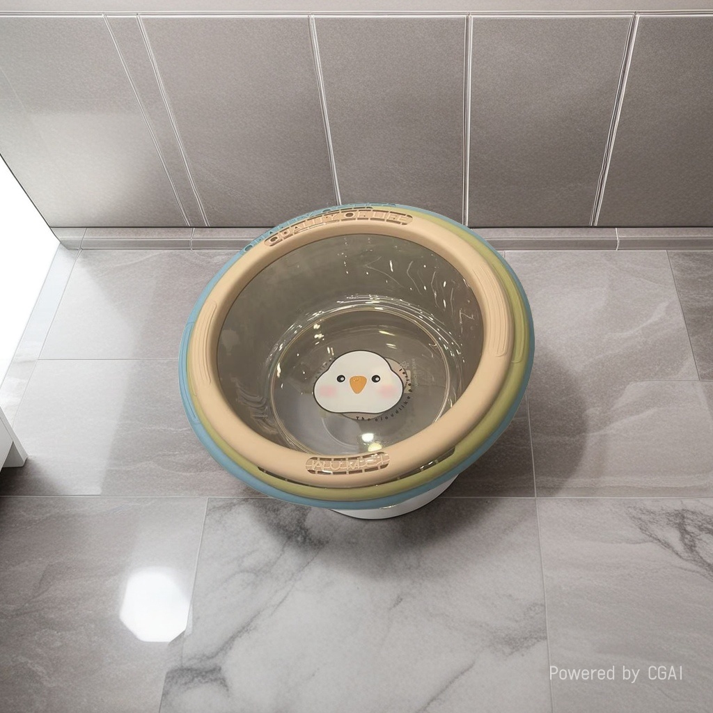 Cute and fun penguin transparent basin, household baby washbasin, thickened plastic basin wholesale Application Scenario