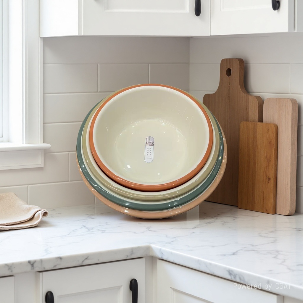 Wholesale of thickened and deepened plastic basins in various sizes for household washbasins and vegetable washbasins details Picture