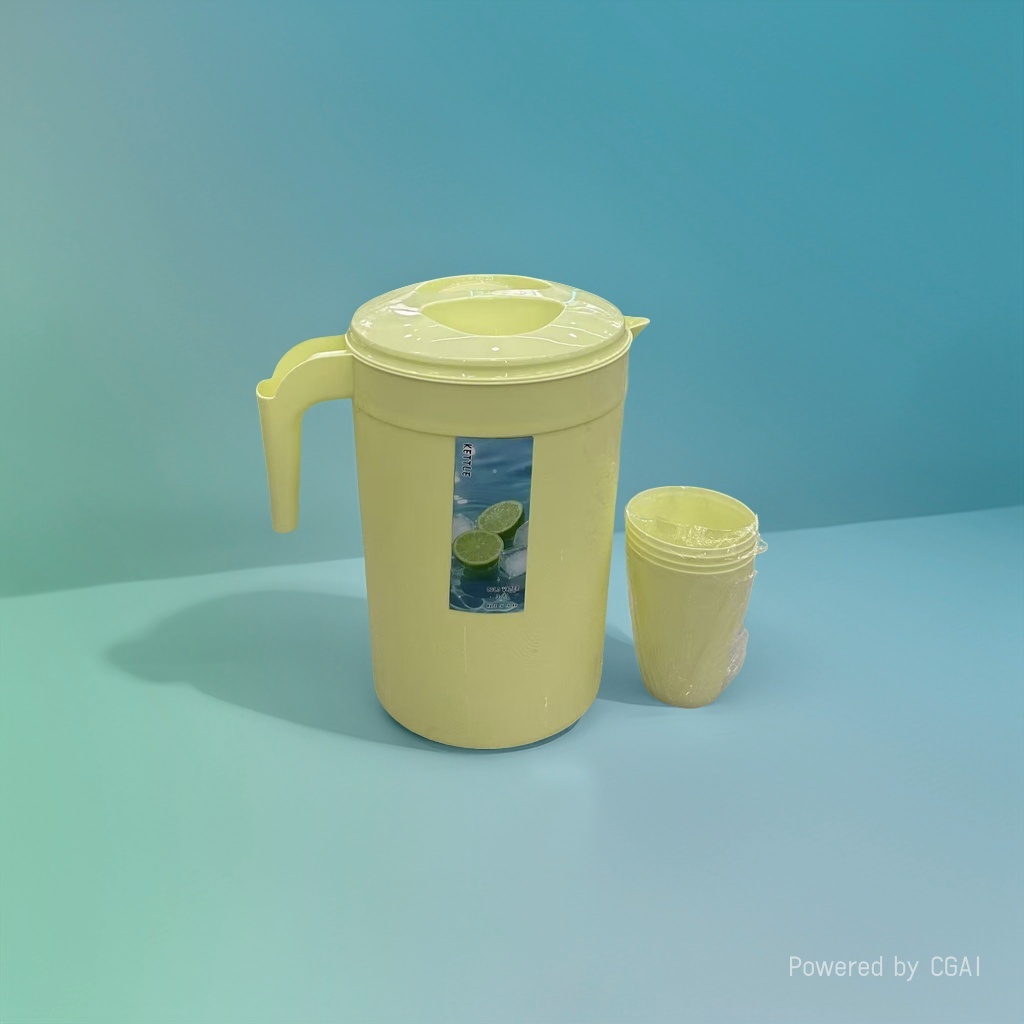 Plastic cold water bottle, large capacity, household tea brewing bucket, measuring pot, milk tea shop cold water bottle with scale, commercial details Picture