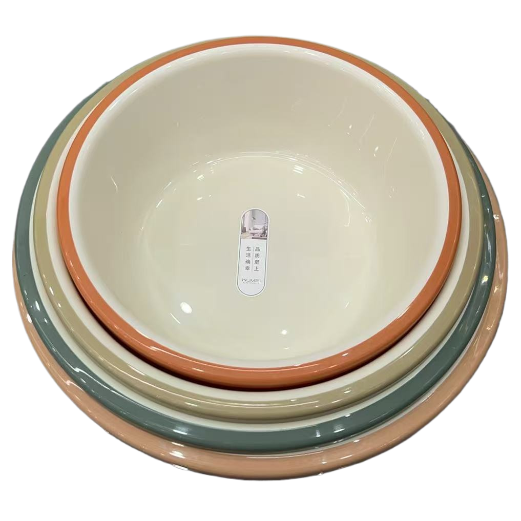 Wholesale of thickened and deepened plastic basins in various sizes for household washbasins and vegetable washbasins Item Picture