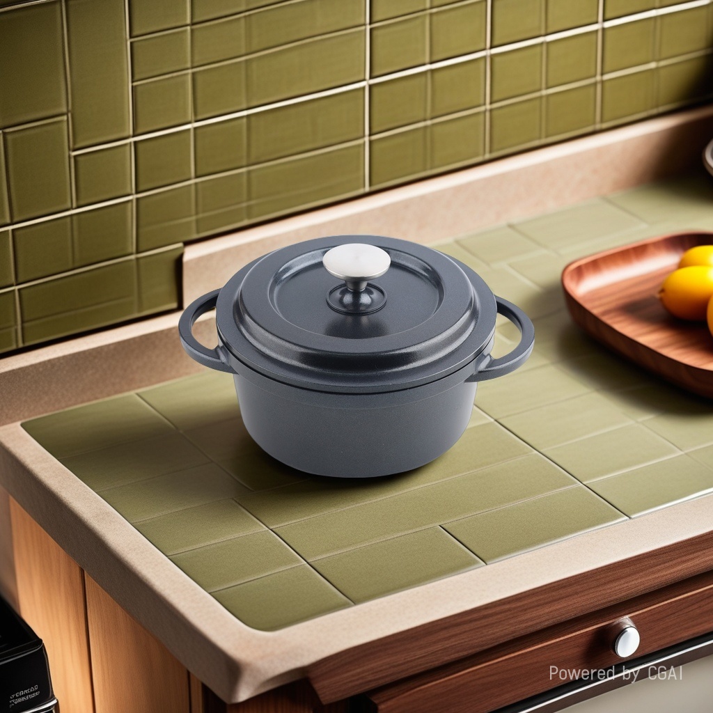 Multi-functional dark grey cast iron pot, stainless steel pot, enamel pot, glass lid baking tray kitchenware set Item Picture