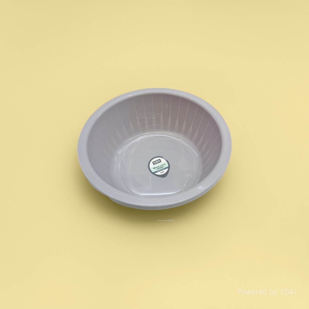 Multi-functional household grey plastic basin, multi-functional for washing vegetables and dishes, durable plastic basin in solid color wholesale Specification image