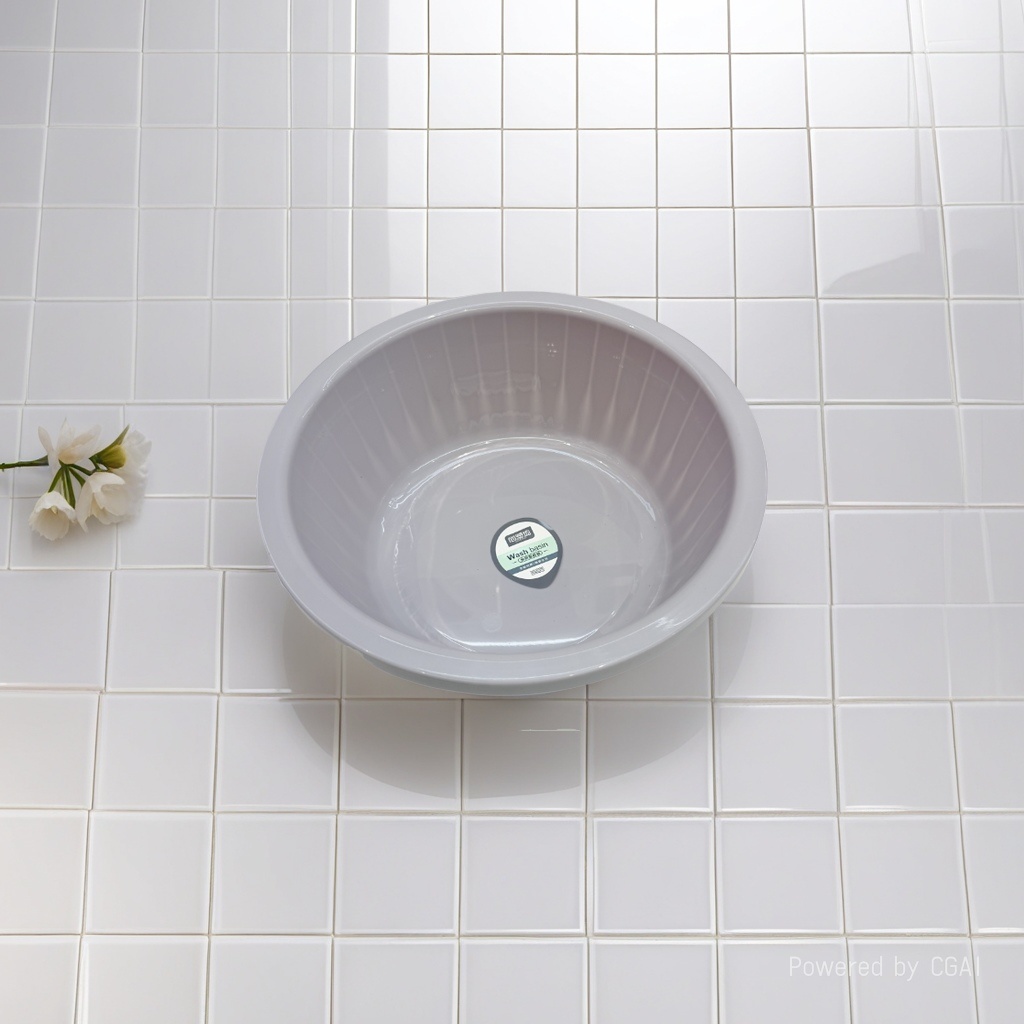 Multi-functional household grey plastic basin, multi-functional for washing vegetables and dishes, durable plastic basin in solid color wholesale Application Scenario