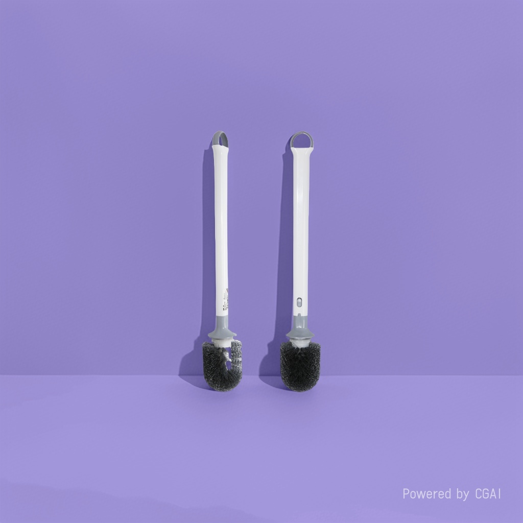 Household convenient draining toilet brush, baseless household bristle toilet brush set, multi-functional toilet cleaning toilet brush, round head dead corner cleaning toilet brush, wholesale toilet brush Specification image