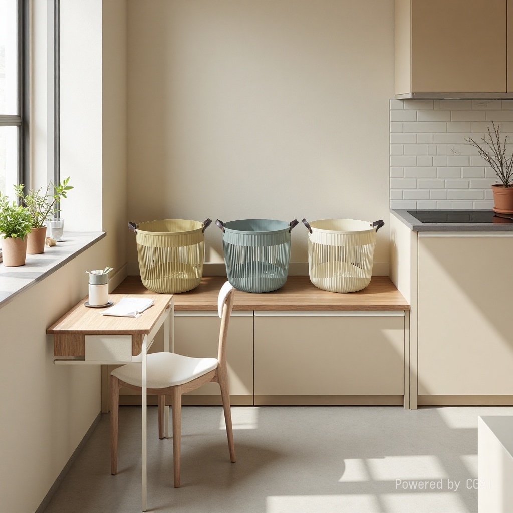 Home laundry basket bestseller recommendation: Large-capacity, light luxury style storage wonder, essential for home organization, fashionable hand-held laundry basket, a great item for whole-house organization, simple vertical pattern design, a must-have laundry basket