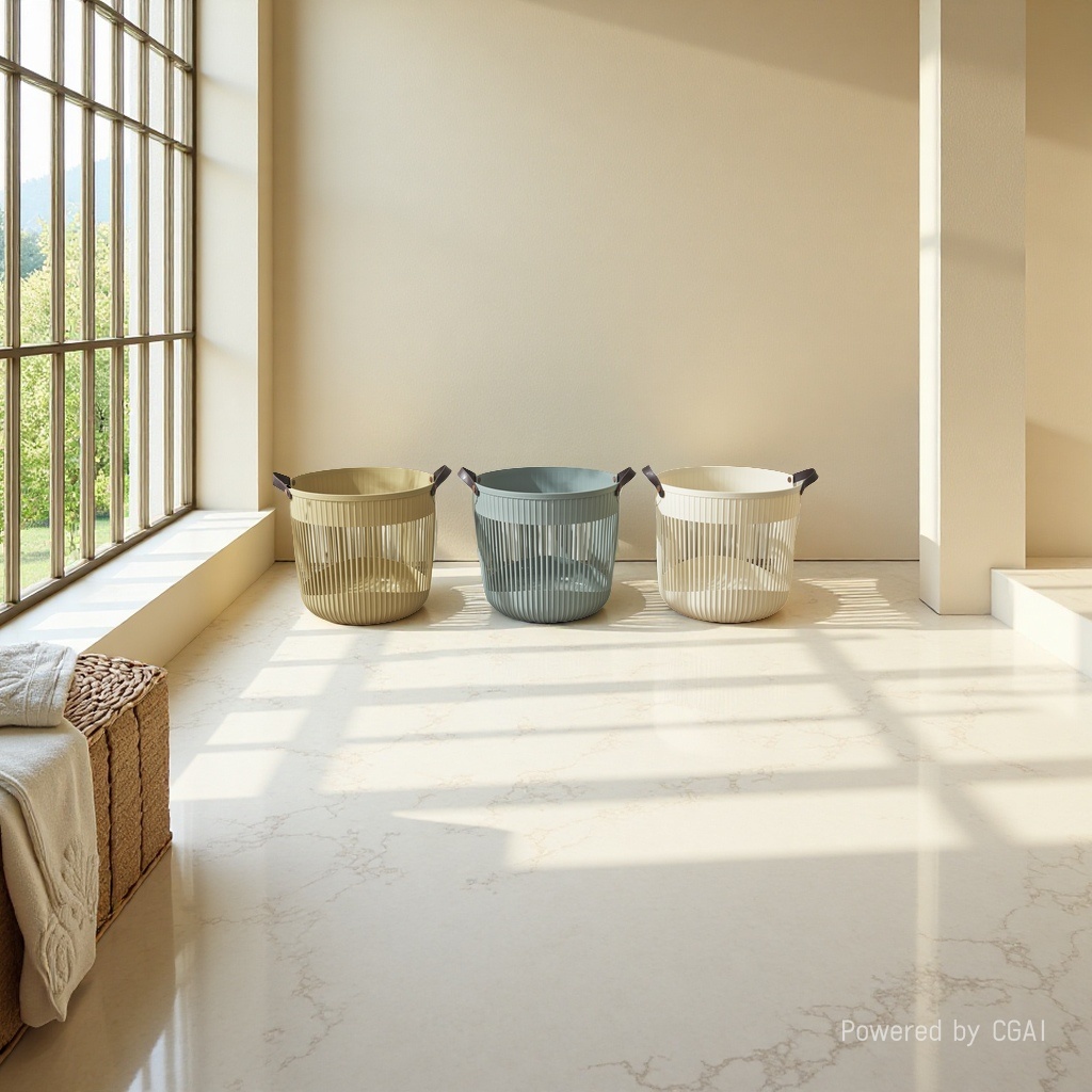 Home laundry basket bestseller recommendation: Large-capacity, light luxury style storage wonder, essential for home organization, fashionable hand-held laundry basket, a great item for whole-house organization, simple vertical pattern design, a must-have laundry basket Application Scenario