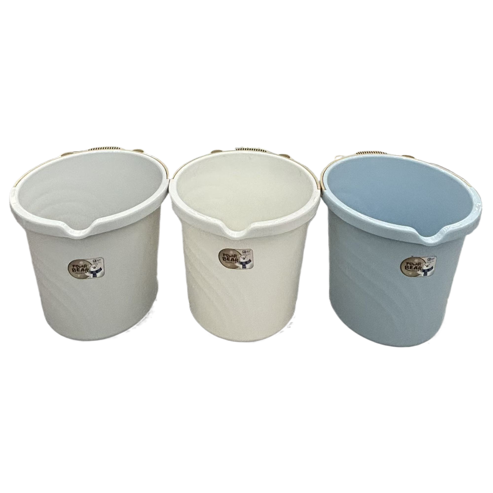 Thickened plastic water bucket, washbasin, household water storage bucket with lid, large-sized hand-held bucket, student dormitory washing and outdoor water bucket, multi-purpose bucket, pure water bucket Specification image