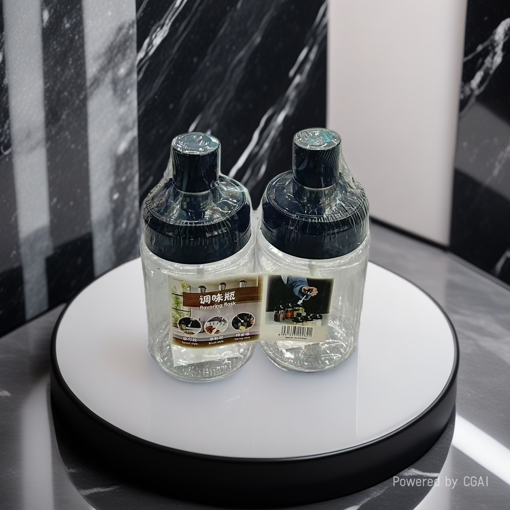 亚克力调味盒调料瓶套装多功能研磨器盐罐小瓷罐厨房用品整套带勺子调味瓶方便拿取