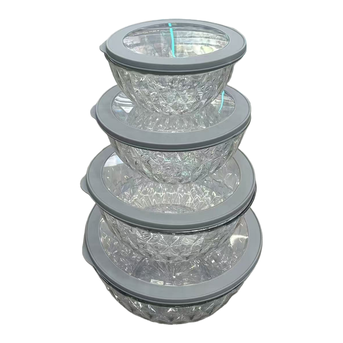 Food-grade sealed bowl, fresh-keeping bowl, easy-to-clasp sealed box, storage container, kitchenware, household round plastic transparent refrigerator, food fresh-keeping lid, microwave heating, splash-proof and overflow lid, fresh-keeping box, chilled fresh-keeping box Specification image