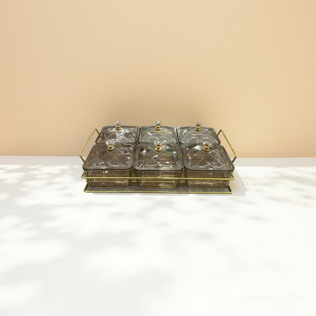 Light luxury high-end fruit platter, home living room coffee table, snack inventory, heart plate, snack display plate, firm dried fruit storage box