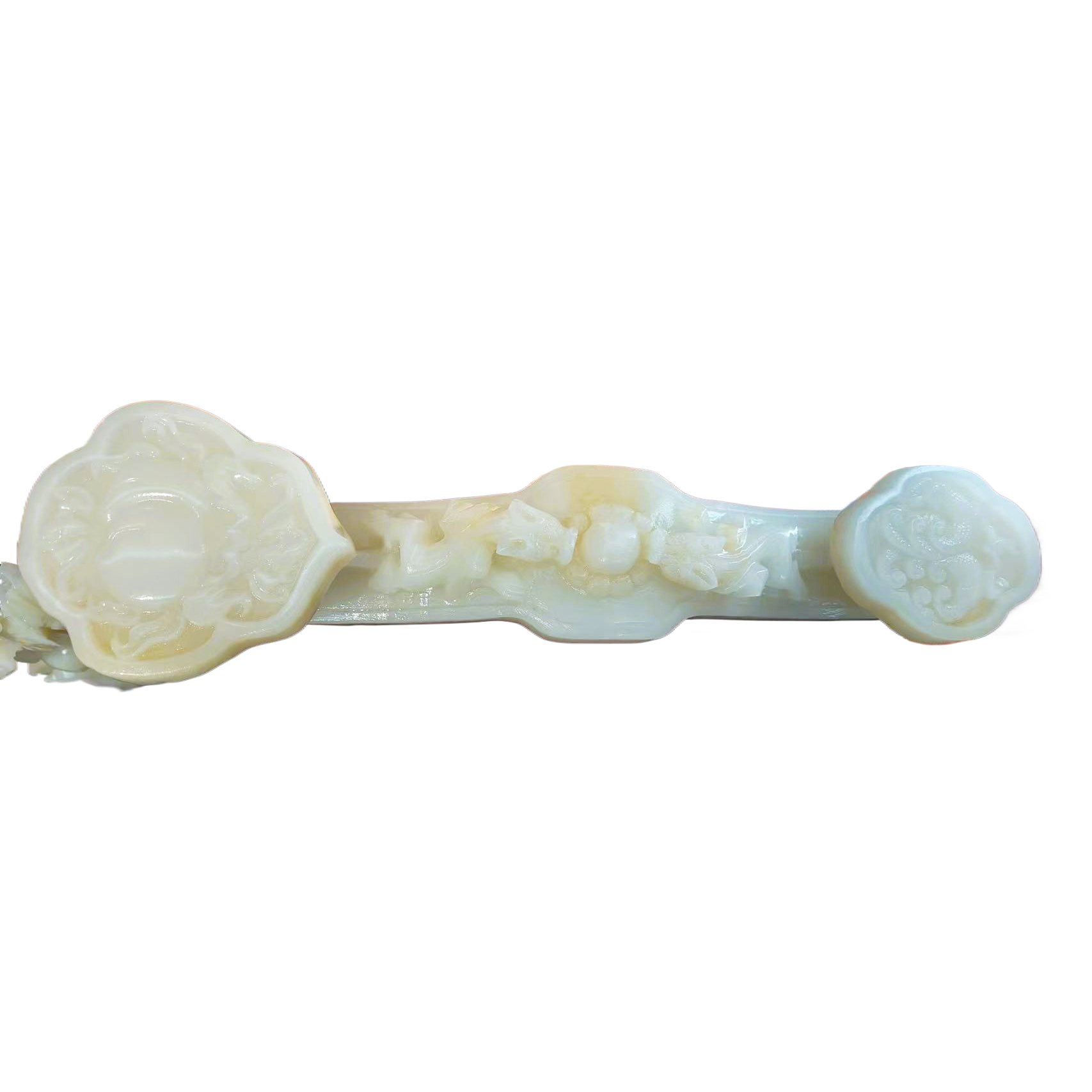 星星人杯子/玉镯/星星人/手镯玉石/无事牌复古玉白底实物图