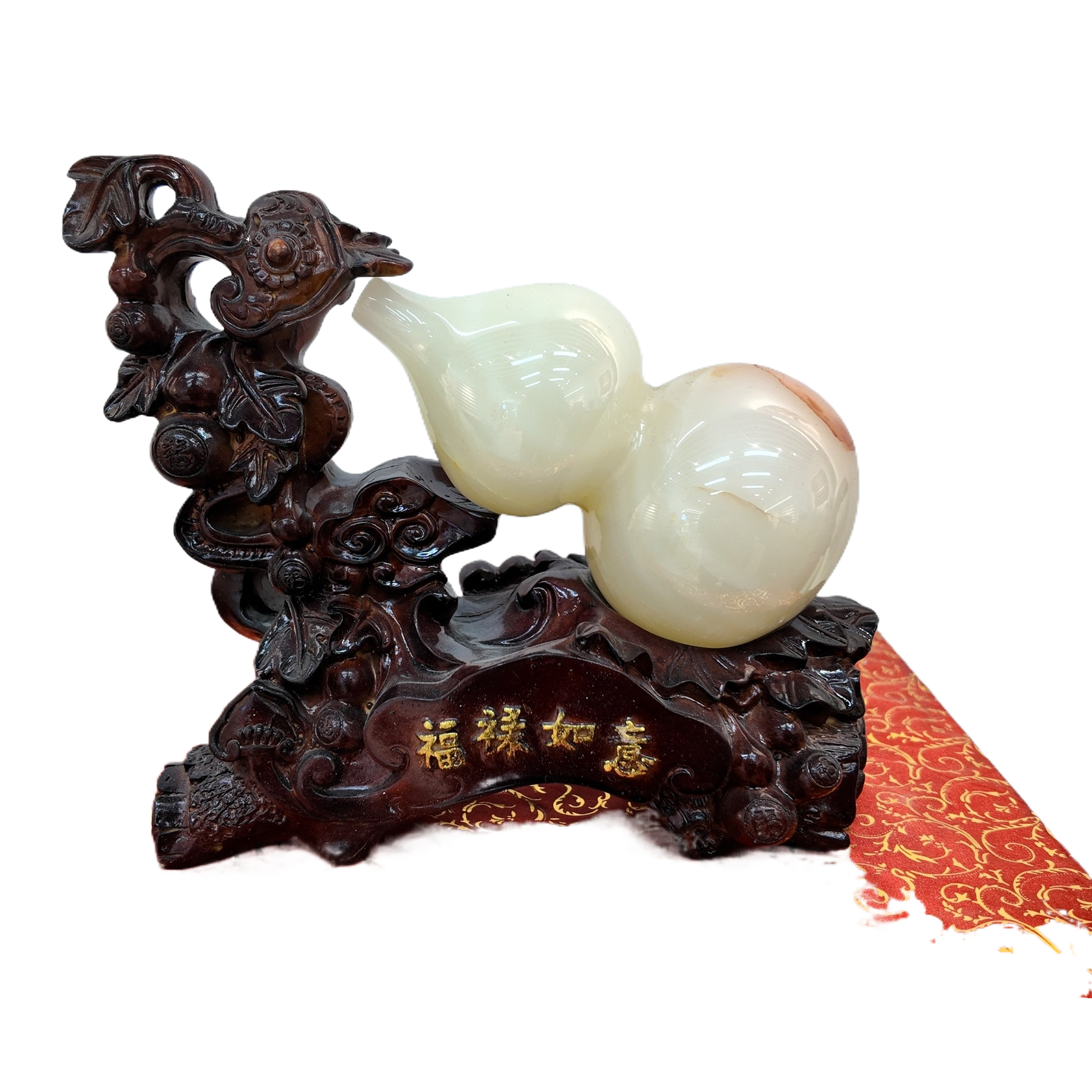 Afghan jade gourd, a handcrafted wooden decorative item for good fortune and happiness, is a multi-purpose home decoration Application Scenario