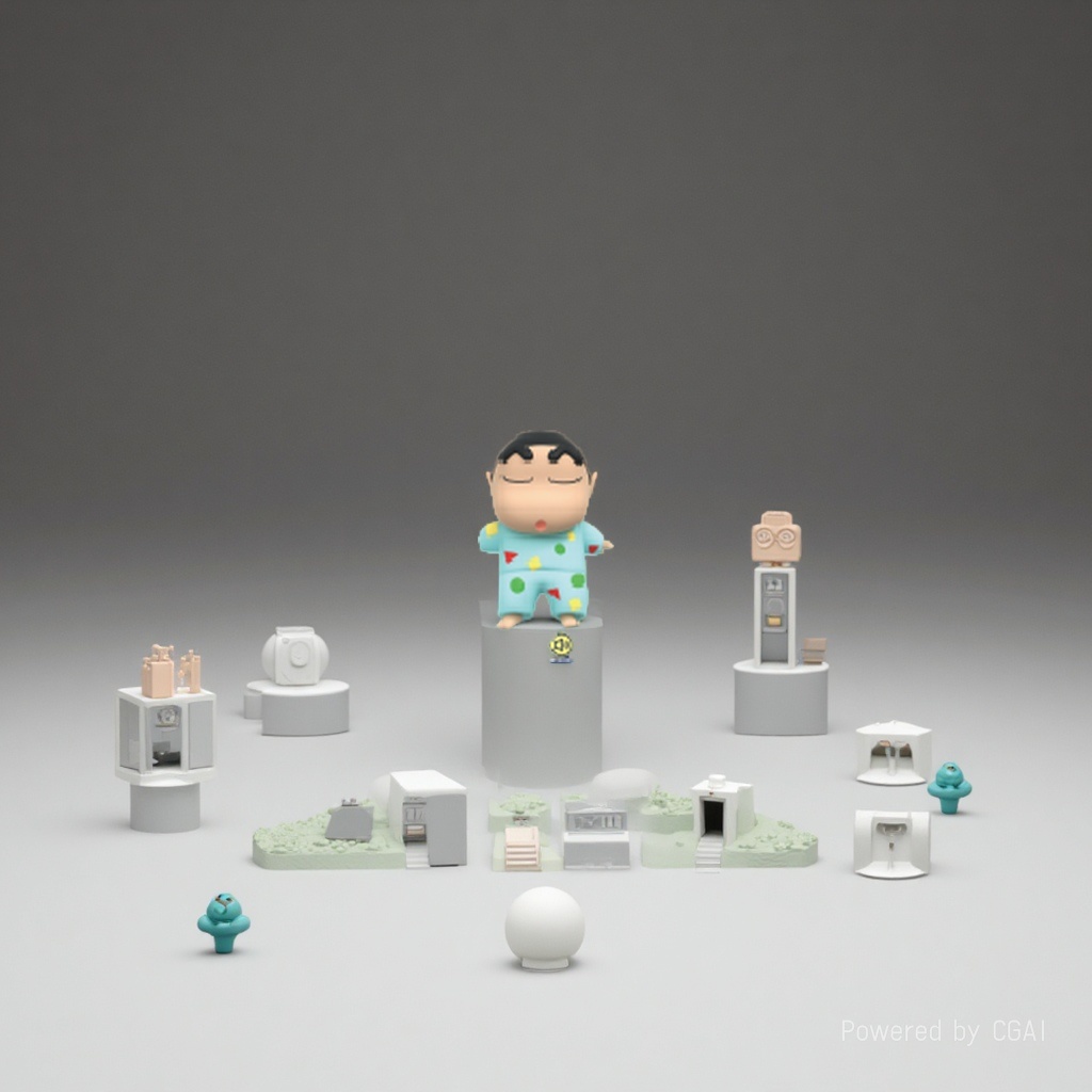 XL可爱小新造型智能声控枕头灯 创意休闲娱乐玩具送朋友暖心礼物白底实物图