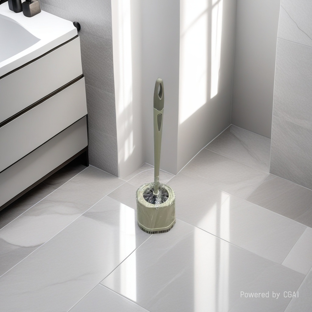 Toilet brush holder set, cup brush, toilet cleaning brush, bathroom and washroom magic tool, durable and practical toilet brush, toilet brush ornament details Picture