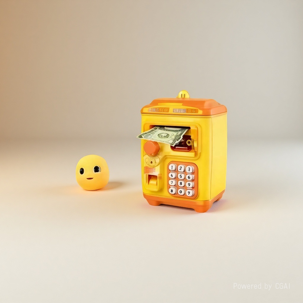 存钱罐摆件/储蓄罐儿童卡通/小猪存钱罐/树脂存钱罐/库存产品图