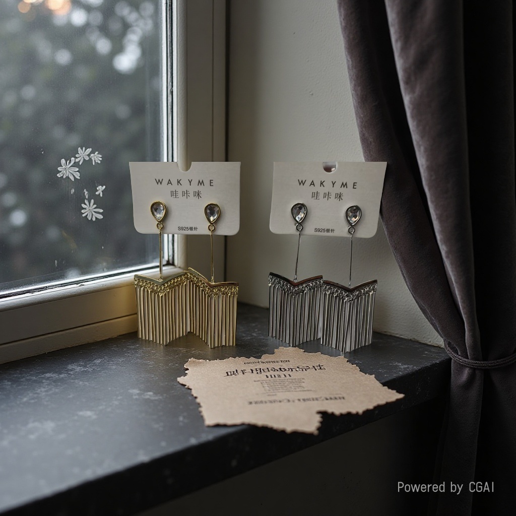 饰品/耳饰/耳环/锆石微镶毛坯耳环/锆石耳饰细节图