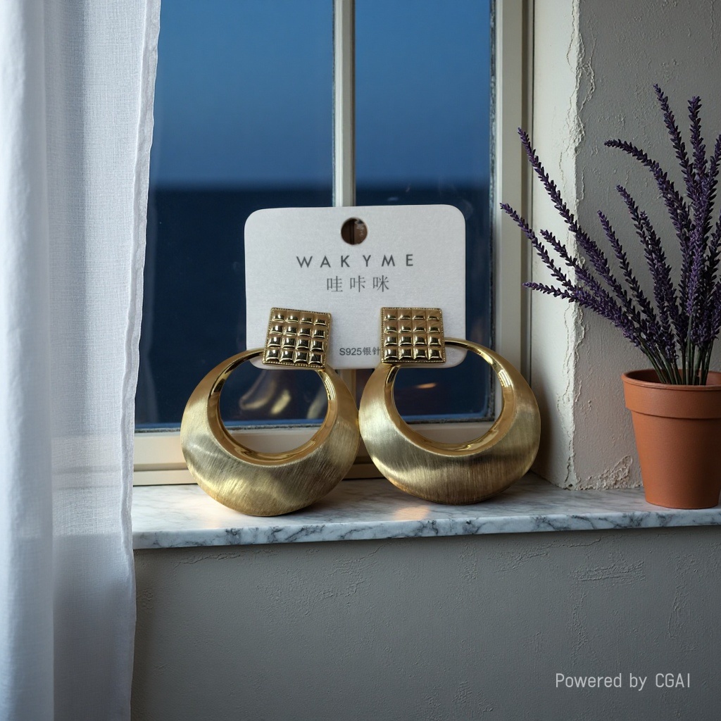 饰品/耳饰/耳环/锆石微镶毛坯耳环/锆石耳饰产品图