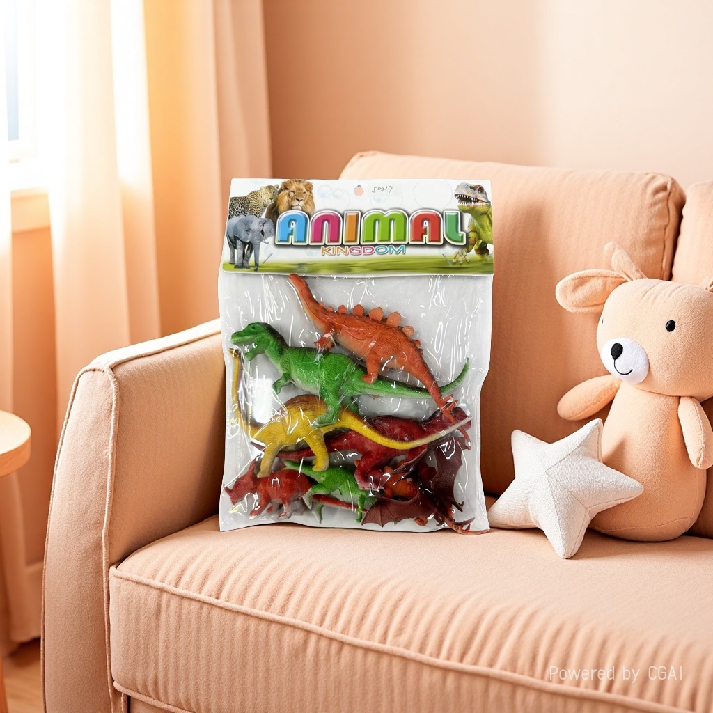 Animal Kingdom Dinosaur Model Set Inflatable Toys, new best-selling dinosaur toys, children's educational toys suitable for boys and girls details Picture