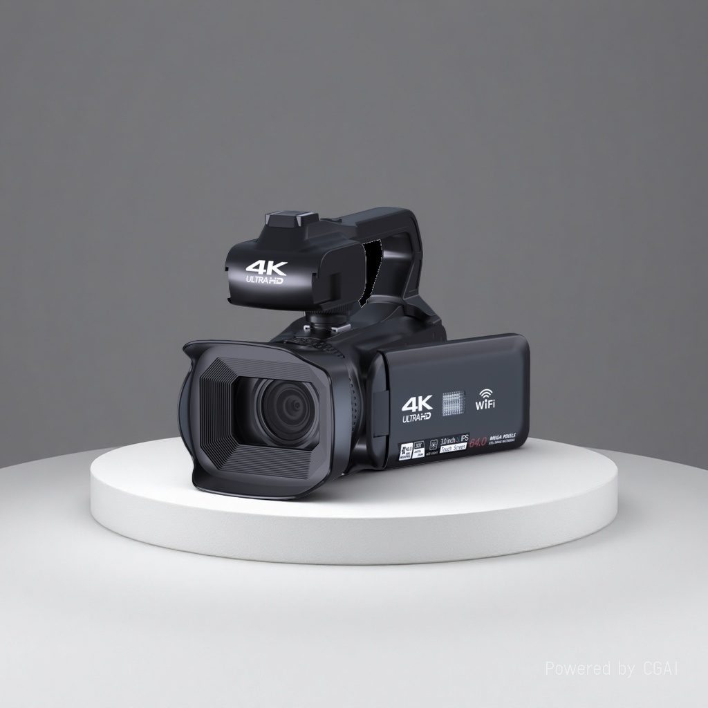 4K handheld 64-megapixel ultra-high-definition vlog digital video camera with Wifi for home, travel, wedding and action camera sets pic 3