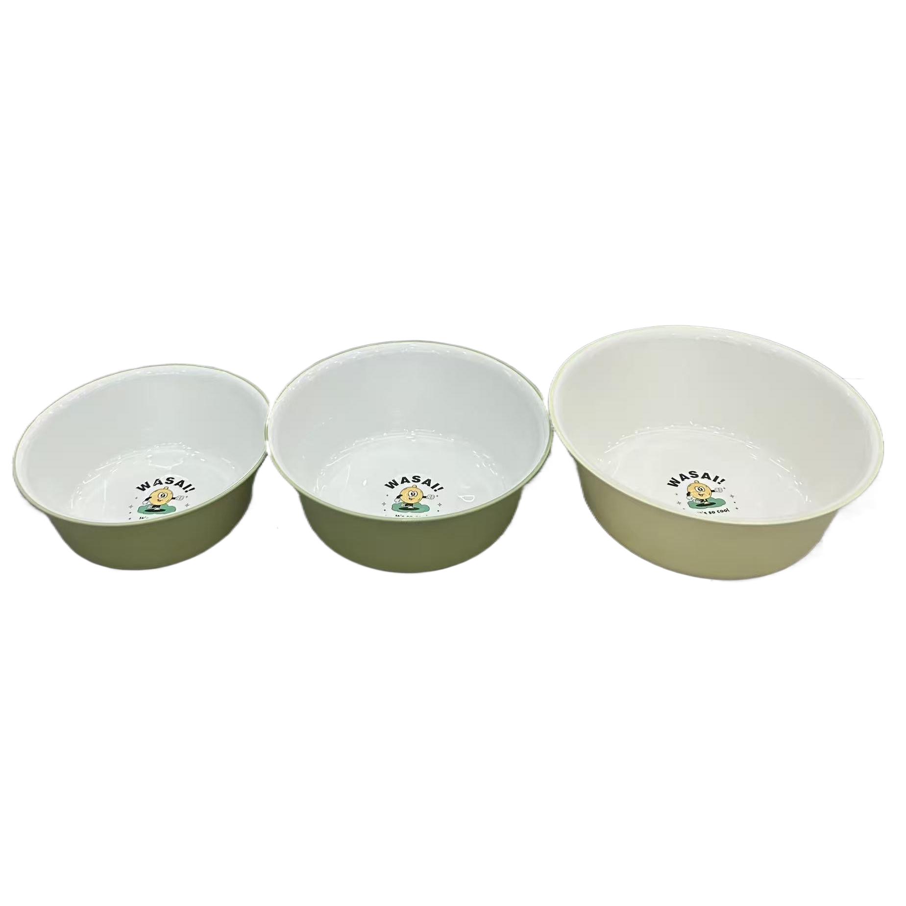 Cute cartoon printed household basin set, multi-functional PP plastic washbasin, kitchen and bathroom multi-purpose basin, plastic basin wholesale Item Picture