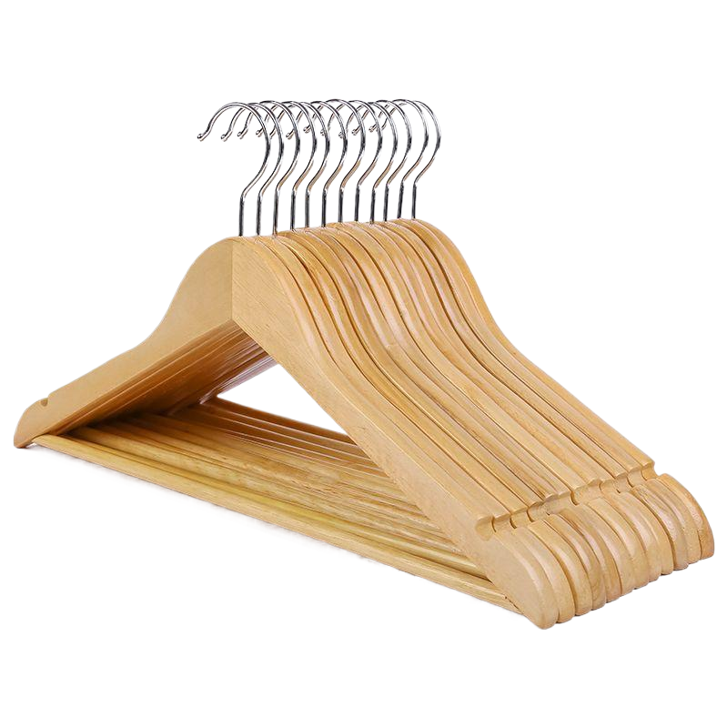 多功能木质植绒儿童衣架套装宝宝衣架JK款衣架组合实用耐用