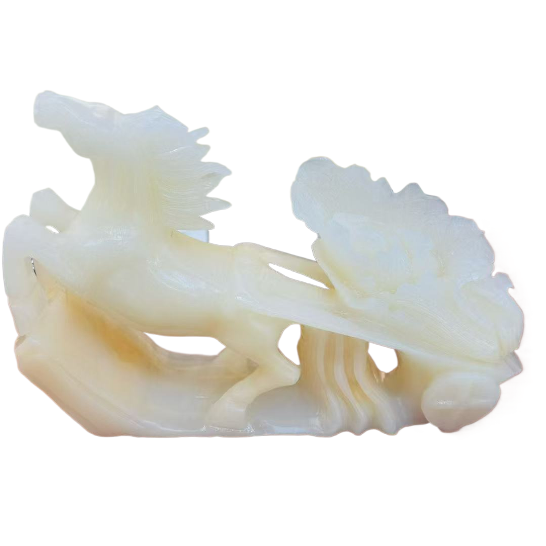 Get rich soon (Jade Cabbage) Afghan jade handicrafts, make a fortune in the Year of the Horse, Horse Year decorations, gifts, furniture, office mood and atmosphere ornaments Item Picture