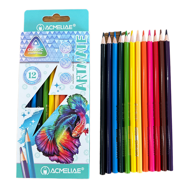 ACMELIAE Pencil ArtMate 12-Color Classic Colored Pencils Drawing Pencil  full figure