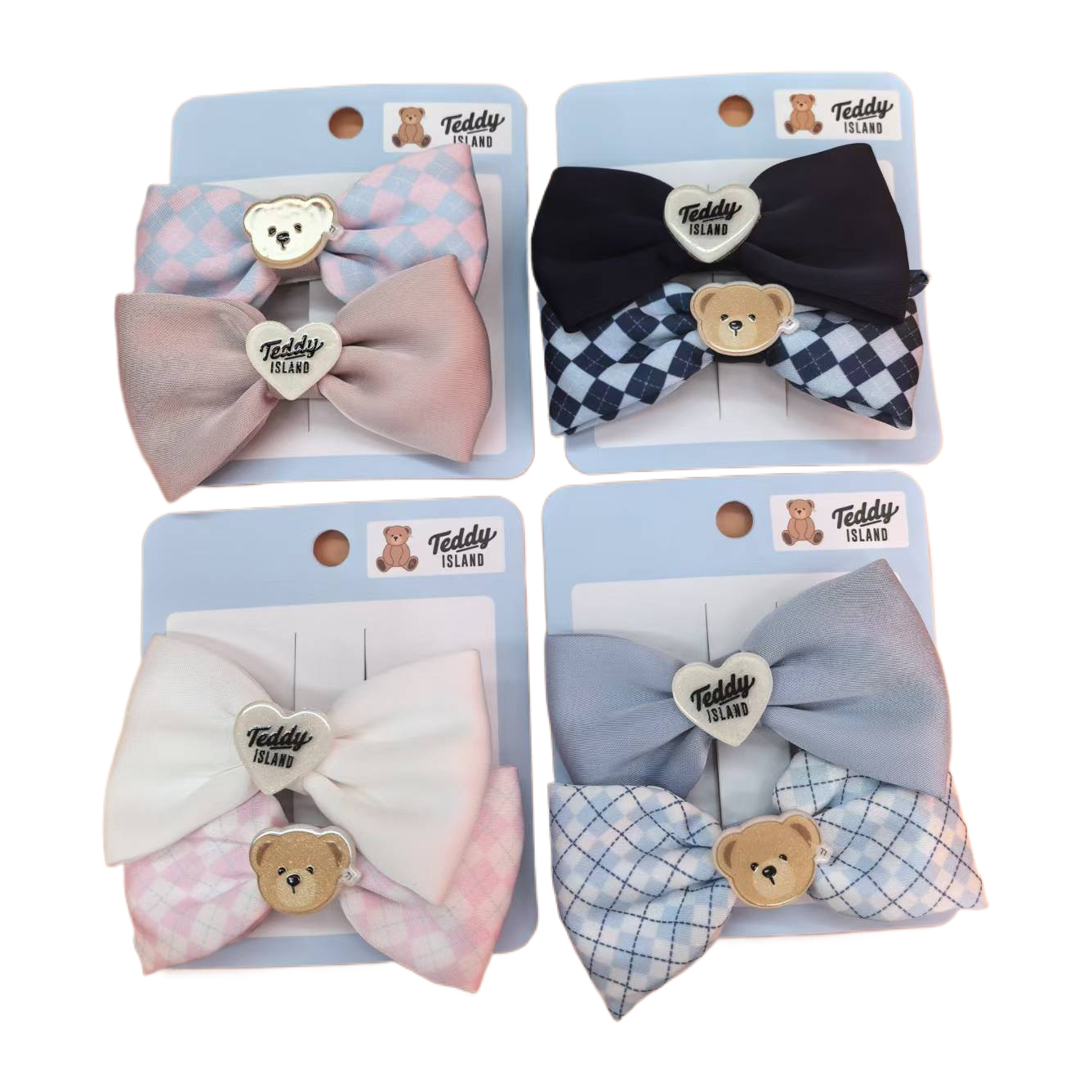 泰迪爱兰发饰可爱蝴蝶结儿童小女生必备超级可爱发饰回头率超高